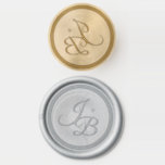 Elegant Calligraphy Initials Wedding Envelope  Wax Seal Stamp<br><div class="desc">Create your own brass custom wax seal stamp for wedding invitations, scrolls, envelope seals, and many other forms of stationery using this simple DIY template. For a couple, easily add 2 personalized initial letters to the elegant calligraphy script inside the double ring, or remove the ampersand for use as initials...</div>