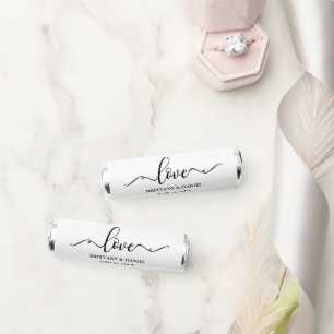 Elegant Calligraphy Love Wedding Breath Savers® Mints
