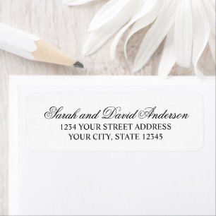 Elegant Calligraphy Modern Typography Couple Label