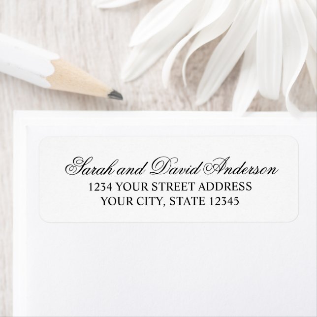 Elegant Calligraphy Modern Typography Couple Label (Insitu)