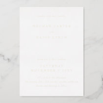 Elegant Calligraphy Modern Wedding  Foil Invitatio Foil Invitation