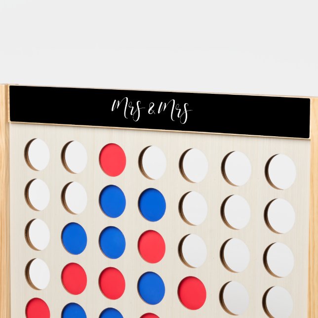 Elegant calligraphy Mrs and Mrs wedding Fast Four (Front Top)