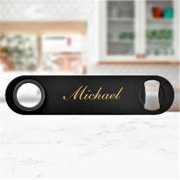 Elegant Calligraphy Name Chic Speed Bottle Opener