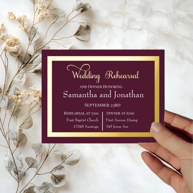 Elegant Calligraphy on Dark Purple Return Address Label (Creator Uploaded)