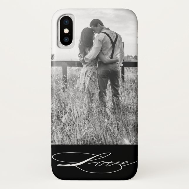 Elegant Calligraphy | Photo iPhone  case (Back)