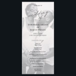 Elegant Calligraphy Photo Modern Wedding Program<br><div class="desc">Simple Photo Wedding Program with "the wedding of" in calligraphy along with your wedding details and order of ceremony over your favorite picture.  The backside has your wedding party and thank you message in black and white.  A minimalist design with chic typography for an elegant touch.</div>