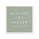 Elegant Calligraphy Sage Green Wedding