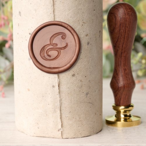 Elegant Calligraphy Script Ampersand Wax Seal Stamp