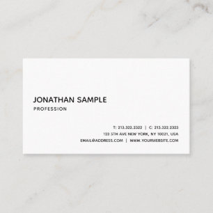 Elegant Calligraphy Script Font Simple Template Business Card