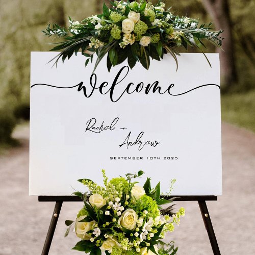 Elegant Calligraphy script Large Wedding sign