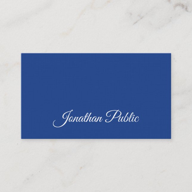 Elegant Calligraphy Script Luxury Professional Business Card (Front)