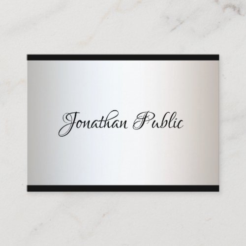 Elegant Calligraphy Script Simple Trendy Template Business Card