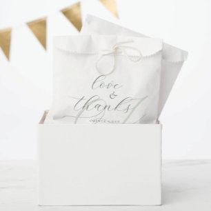 Elegant Calligraphy Script Wedding Favor Bag