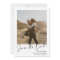 Elegant calligraphy simple 2 photos save the date