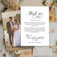 Elegant Calligraphy Single Full Size Wedding Photo