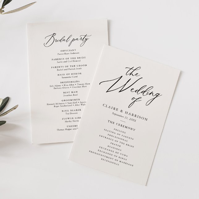 Elegant Calligraphy The Wedding of Program (Creator Uploaded)