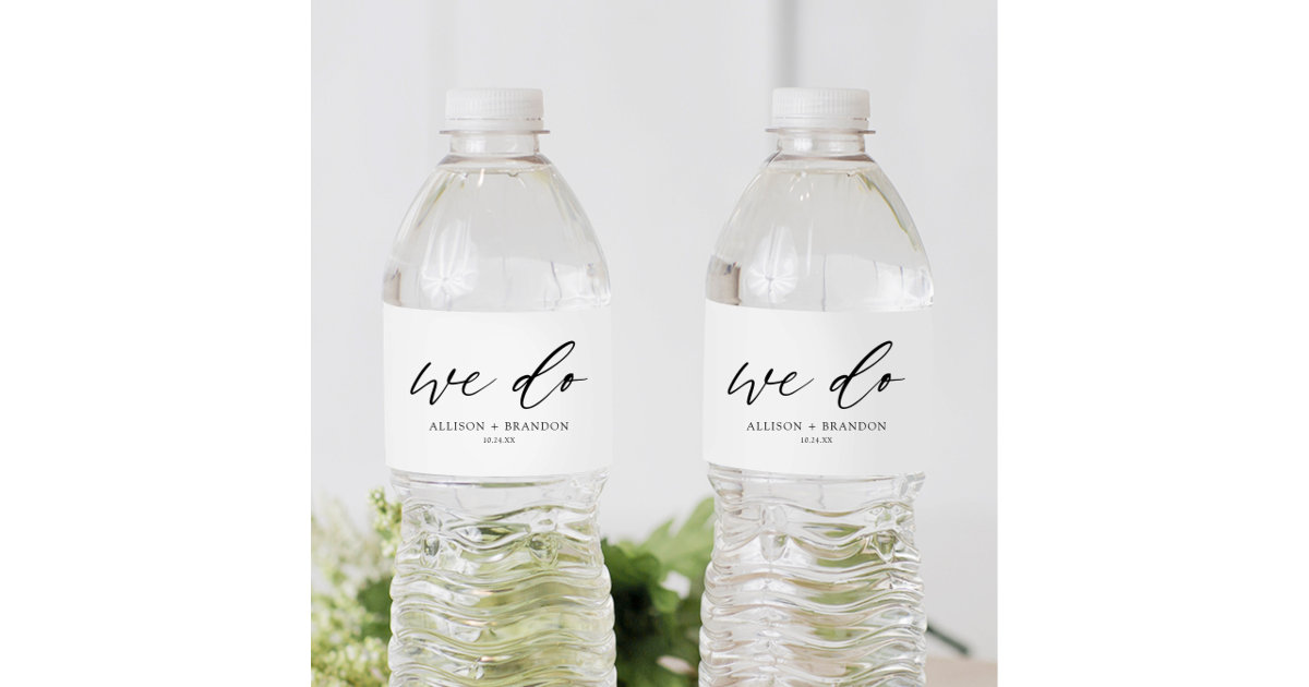 Hangover Relief Kit Wedding Water Bottle Label, Zazzle