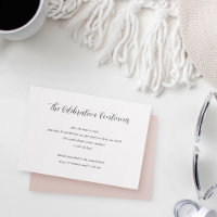 Elegant Calligraphy Wedding After Party