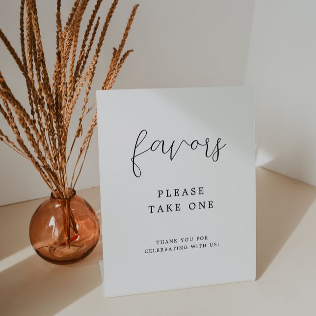Elegant Calligraphy Wedding Favors Sign (Creator Uploaded)