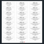 Elegant Calligraphy Wedding Guest Address Labels<br><div class="desc">Looking to dress up your wedding invitation envelopes? These romantic and elegant guest address labels are the perfect solution! Type in your individual guest names. These guest address labels measure approximately 3.75 x 1.5 inches, so they're a bit smaller than standard 2x4 shipping labels. They're a perfect fit for A7...</div>