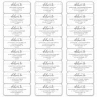 Elegant Calligraphy Wedding Guest Address Labels