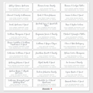 Elegant Calligraphy Wedding Guest Address Labels
