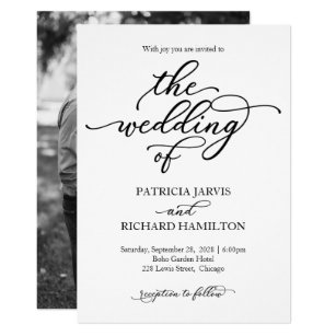 Elegant Calligraphy Wedding Invitations 7