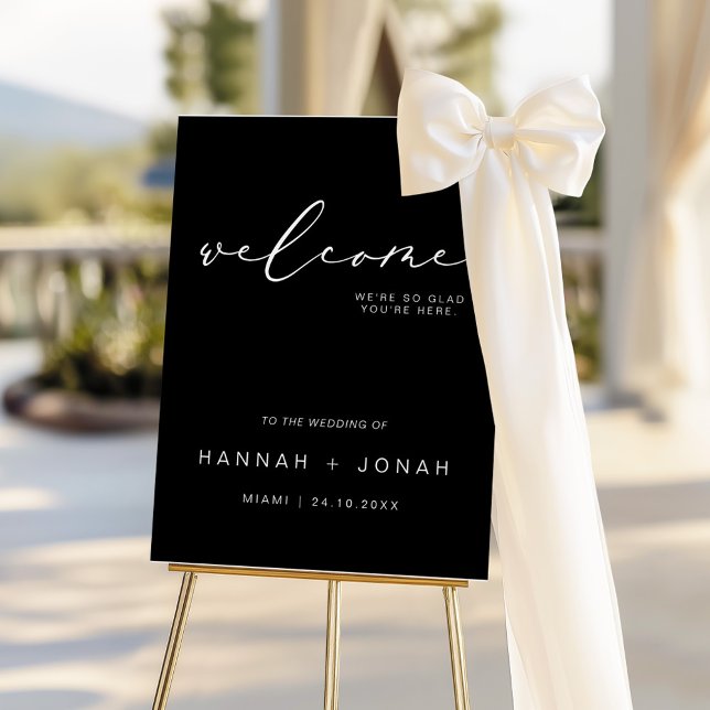 Elegant Calligraphy Wedding modern welcome sign (Creator Uploaded)