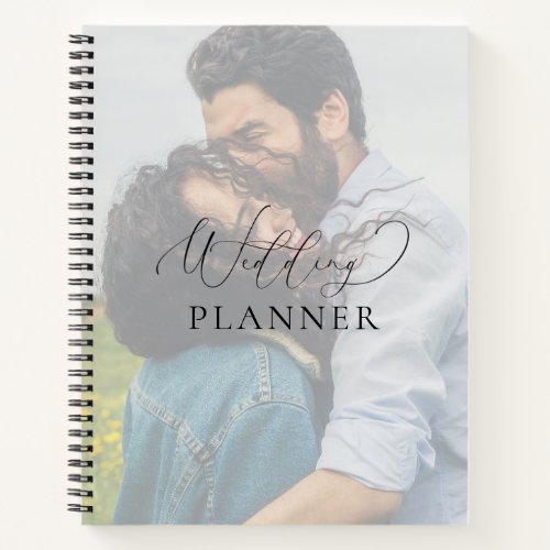 Elegant Calligraphy Wedding Planning Notebook 