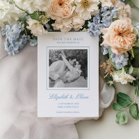 Elegant Calligraphy Wedding Save the Date