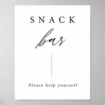 Elegant Calligraphy Wedding Snack Bar Sign Poster Zazzle   Elegant Calligraphy Wedding Snack Bar Sign Poster Rc13dd5061acf46118a6b5a9a1421cb6d Wva 8byvr 340 