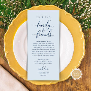 Elegant Calligraphy Wedding Thank You Table Card