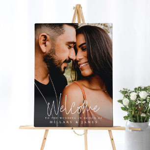 Elegant Calligraphy Wedding Welcome Sign