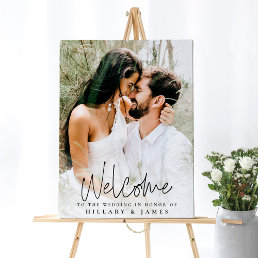 Elegant Calligraphy Wedding Welcome Sign