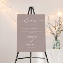 Elegant Calligraphy Welcome Unplugged Ceremony Foa