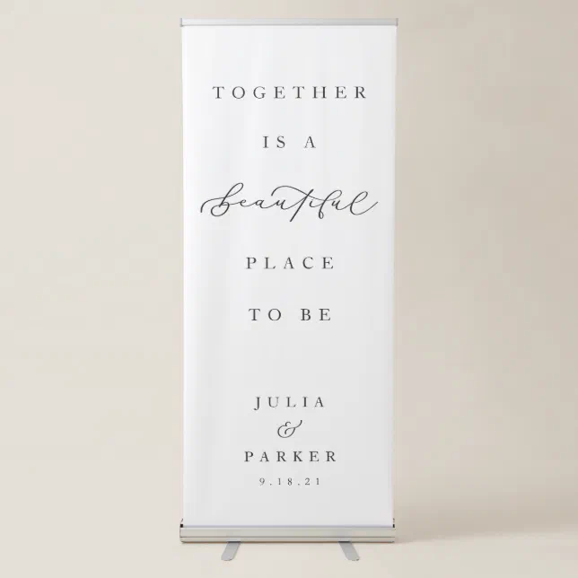 12-Foot "Here Comes The Bride" Foil Wedding Banner - Shiny Decoration For Wedding Reception Hall - View #2