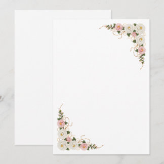 Elegant Camellia Floral Wedding Background Invitation