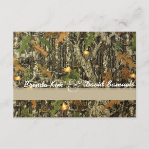 Elegant Camo Hunting Wedding Invitation