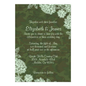 Camo Wedding Invitations Country Elegant Camo Wedding Invitations Custom Announcements