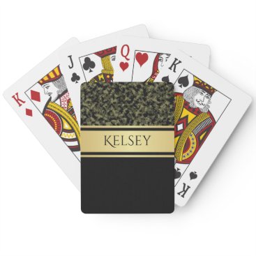 Elegant Camouflage w/Name Playing Cards Elegant Camouflage w/Name Playing Cards