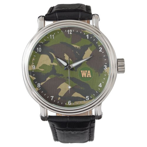 Elegant Camouflage Watch hunter monogrammed Army Watch