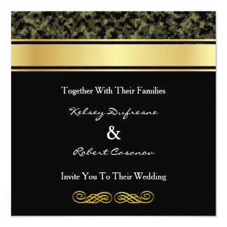 camouflage invitation