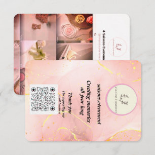 Elegant Candle Business Card   4saisons.evenement