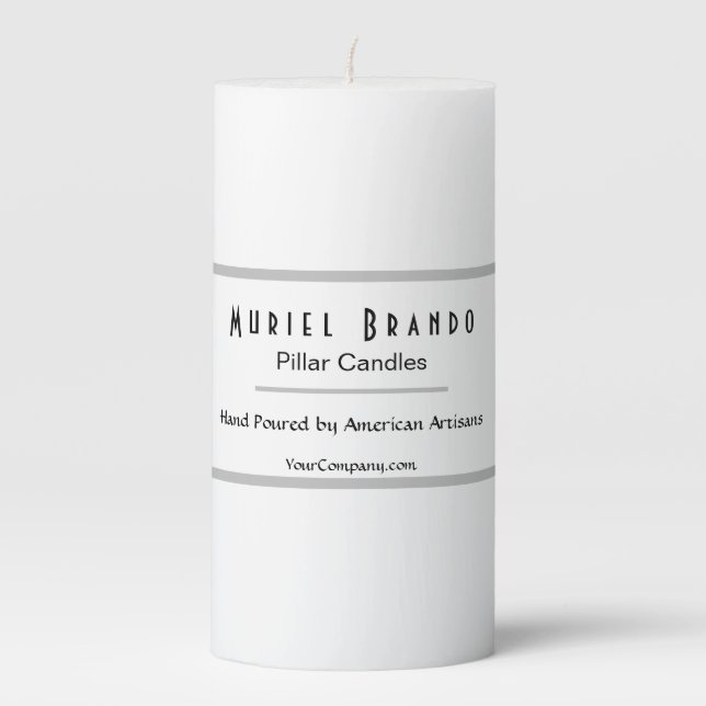 Elegant Candle Company V2 Pillar Candle (Front)