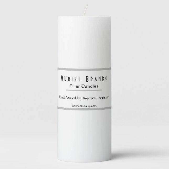 Elegant Candle Company V2 Pillar Candle (Front)