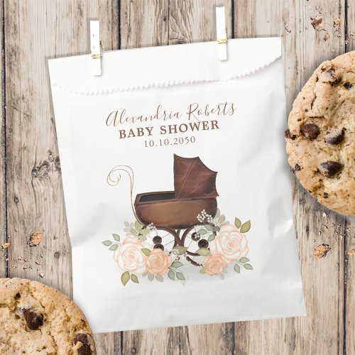 Elegant Candy Favors Baby Shower Classic Carriage Favor Bag