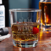 Elegant Canterbury Engraved 12 oz. Cocktail Glass (Front)