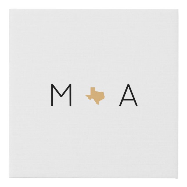 Elegant Canvas Guest Book Sign (Front)