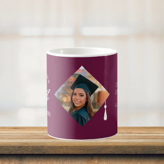 Elegant Cap Topper Custom Graduate Photo Keepsake Coffee Mug