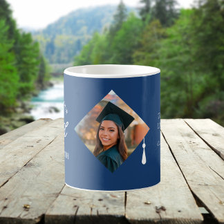 Elegant Cap Topper Custom Graduate Photo Keepsake Coffee Mug